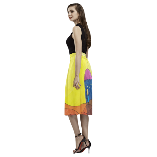 We Only Come Out At Night Aoede Crepe Skirt (Model D16)
