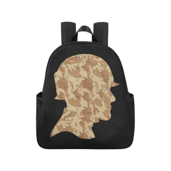 Desert Camouflage  Soldier Multi-Pocket Fabric Backpack (Model 1684)