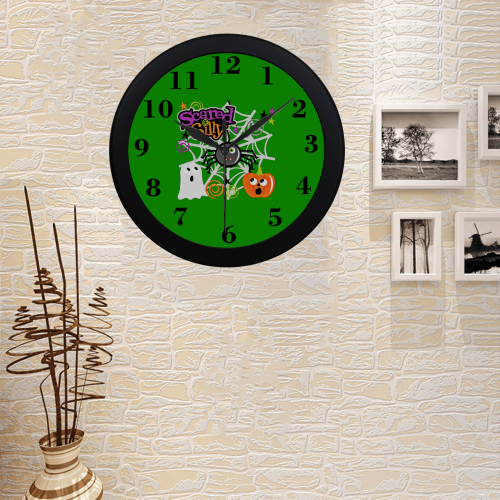 Scared Silly Circular Plastic Wall clock