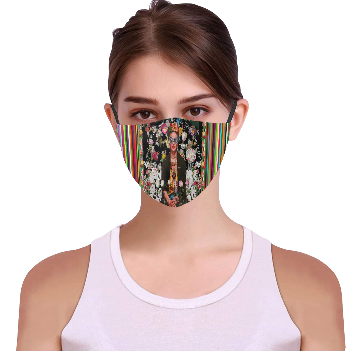 Frida Incognito 3D Mouth Mask with Drawstring (Pack of 3) (Model M04)