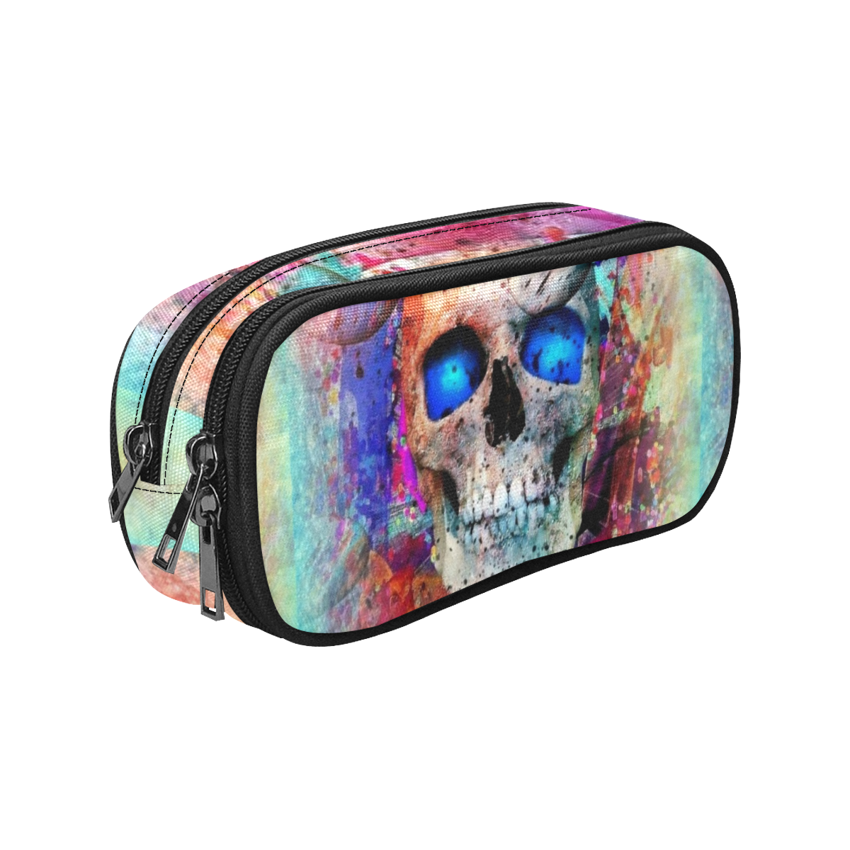 Skull by Nico Bielow Pencil Pouch/Large (Model 1680)