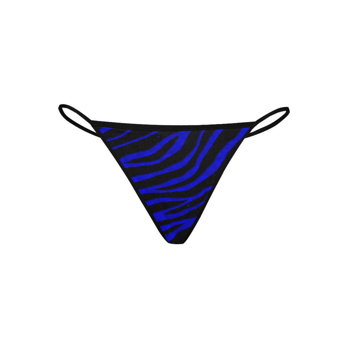 Ripped SpaceTime Stripes - Blue Women's All Over Print G-String Panties (Model L35)