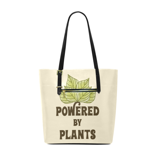 Powered by Plants (vegan) Euramerican Tote Bag/Small (Model 1655)