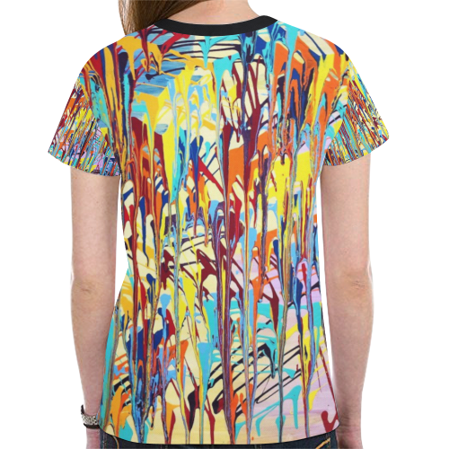 Bliss New All Over Print T-shirt for Women (Model T45)