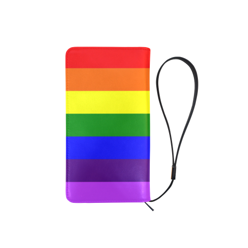 Rainbow Flag (Gay Pride - LGBTQIA+) Men's Clutch Purse （Model 1638）