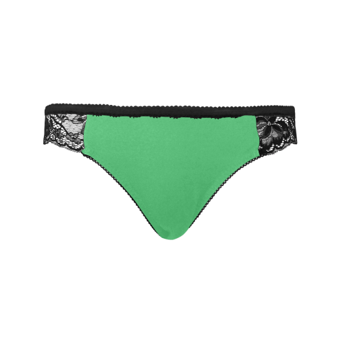 color Paris green Women's Lace Panty (Model L41)