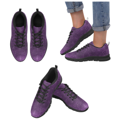 Dark Purple Women's Breathable Running Shoes/Large (Model 055)