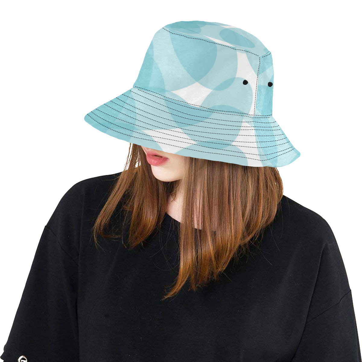 Blue Joy Mod All Over Print Bucket Hat