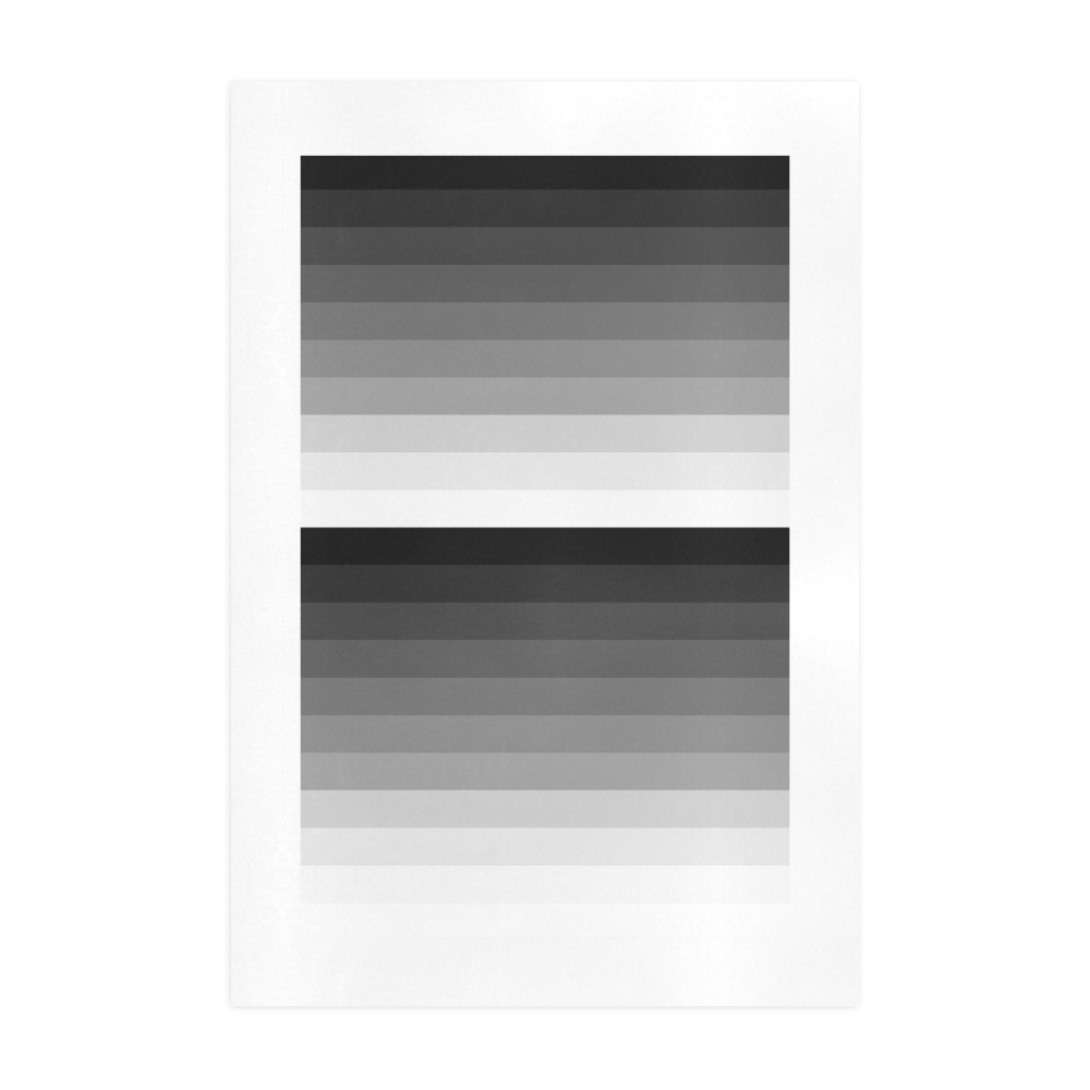 White, black, gray multicolored stripes Art Print 19‘’x28‘’