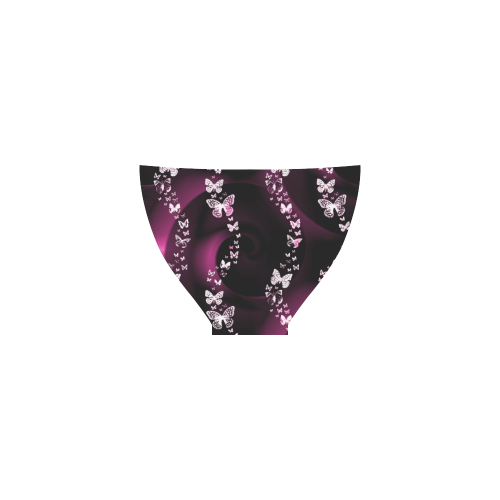 pink butterflies mono Custom Bikini Swimsuit