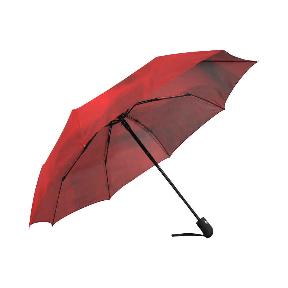 Red swirl umbrella Auto-Foldable Umbrella (Model U04)