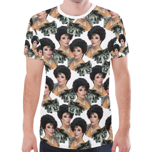 joan x 4 dbl New All Over Print T-shirt for Men (Model T45)