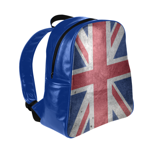 United Kingdom Union Jack Flag - Grunge 1 Multi-Pockets Backpack (Model 1636)