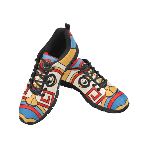Aztec Religion Tribal Women's Breathable Running Shoes/Large (Model 055)