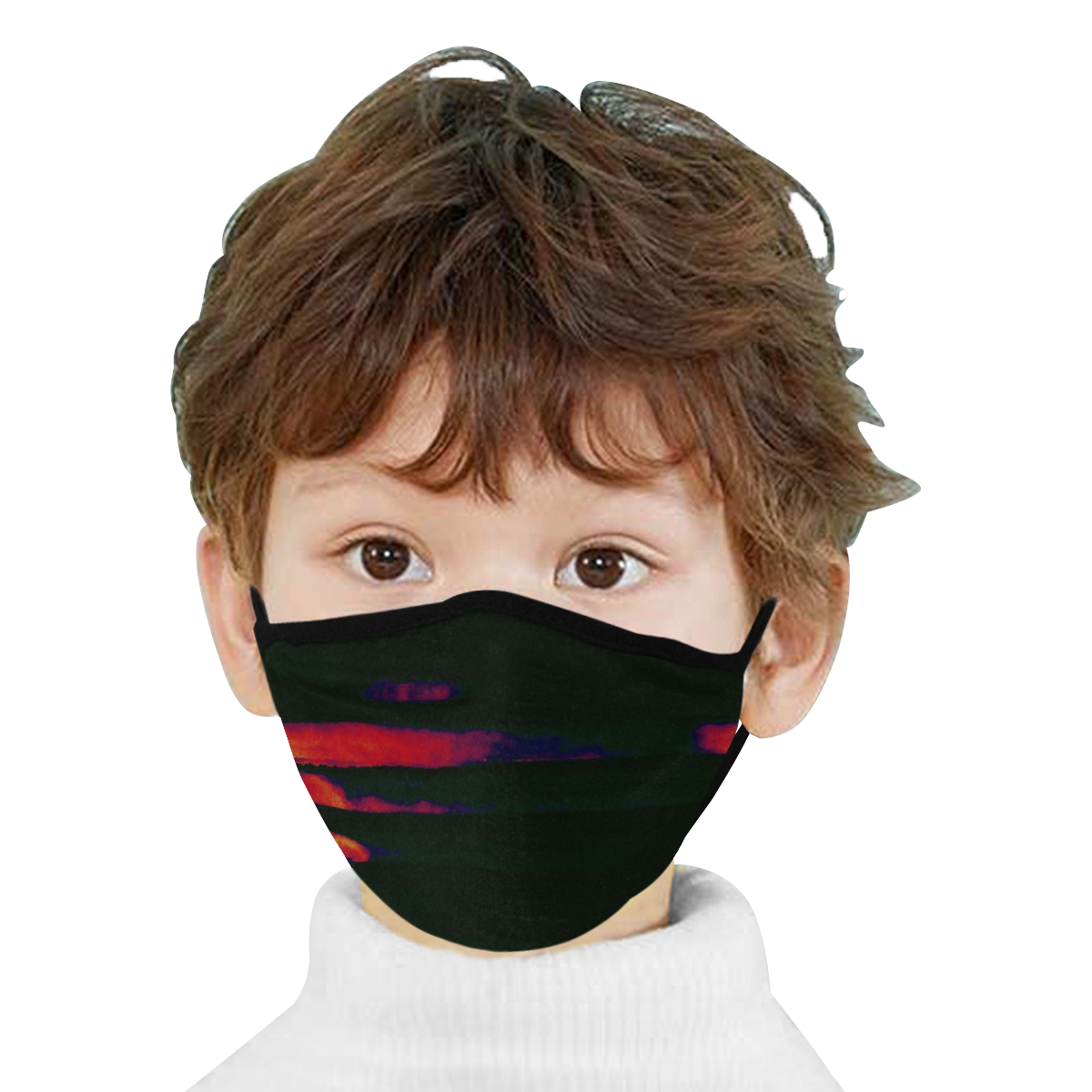 Midnght Black Face Mask Mouth Mask (Pack of 10)