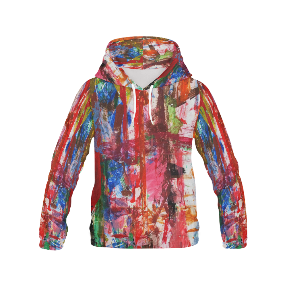 Paint on a white background All Over Print Hoodie for Men (USA Size) (Model H13)