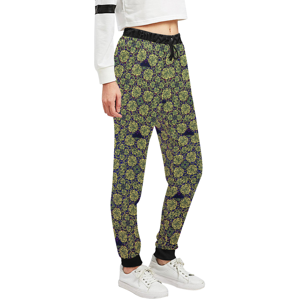 Medieval Roses Unisex All Over Print Sweatpants (Model L11)