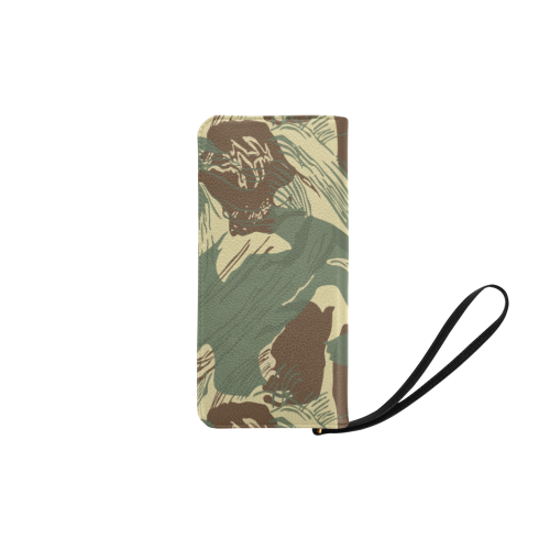 Rhodesian Brushstrokes Camouflage Women's Clutch Purse (Model 1637)