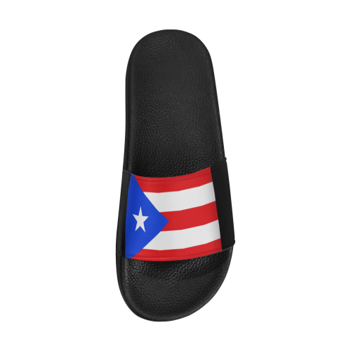 Puerto Rico Flag Men's Slide Sandals (Model 057)