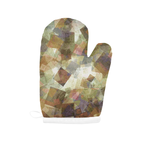 abstract squares Oven Mitt