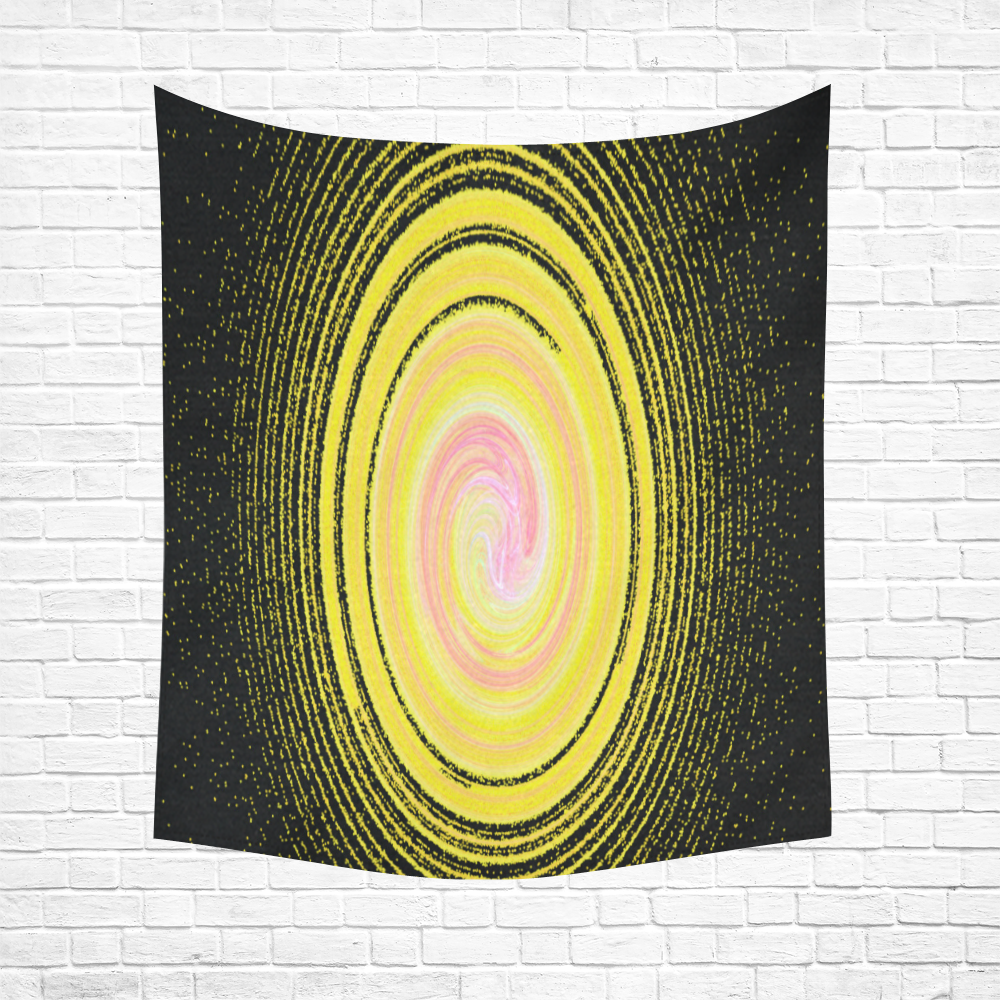 swirl Cotton Linen Wall Tapestry 51"x 60"