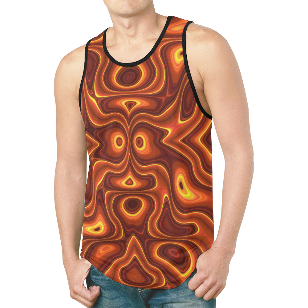 Be My Lava New All Over Print Tank Top for Men (Model T46)