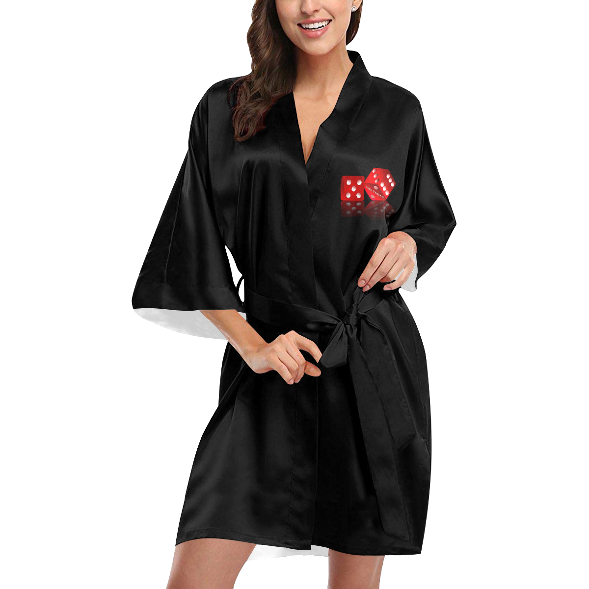 Las Vegas Dice Kimono Robe
