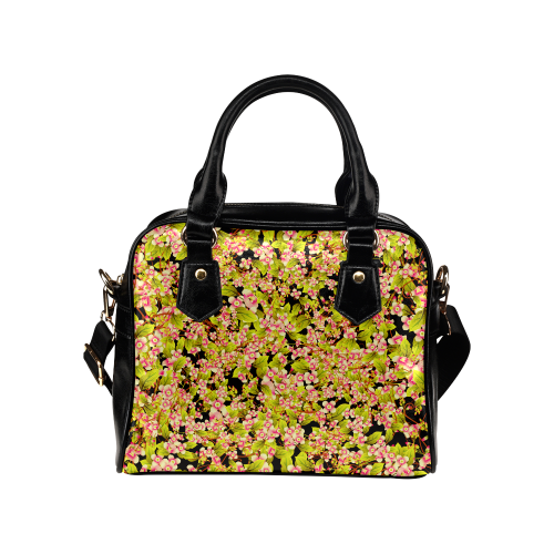 Flower Pattern Shoulder Handbag (Model 1634)