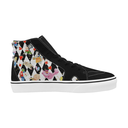 aliceinwonderlandvans Women's High Top Skateboarding Shoes (Model E001-1)