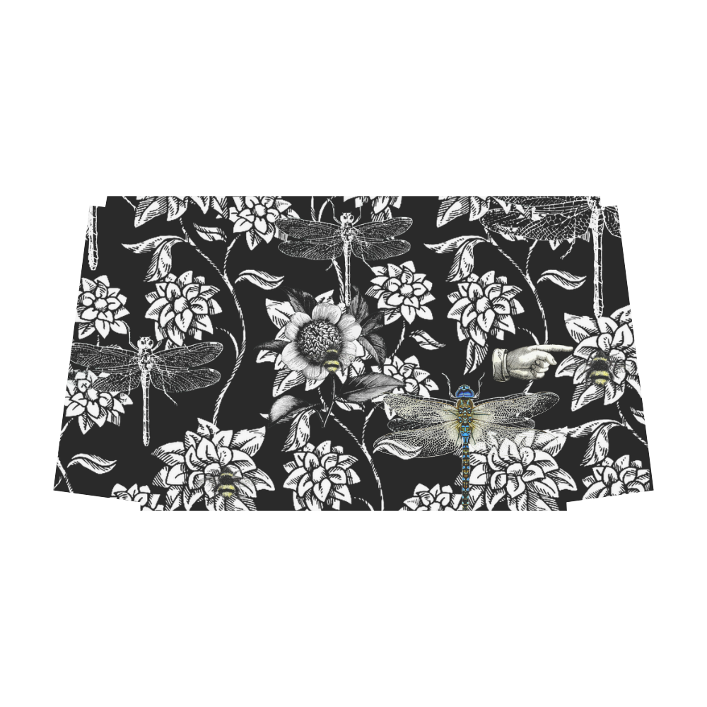 Black and White Nature Garden (dragonfly) Classic Travel Bag (Model 1643) Remake