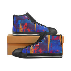 oil_l High Top Canvas Shoes for Kid (Model 017)
