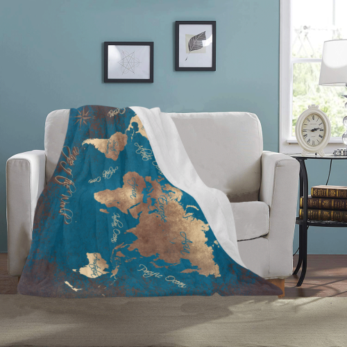 world map #map #worldmap Ultra-Soft Micro Fleece Blanket 40"x50"