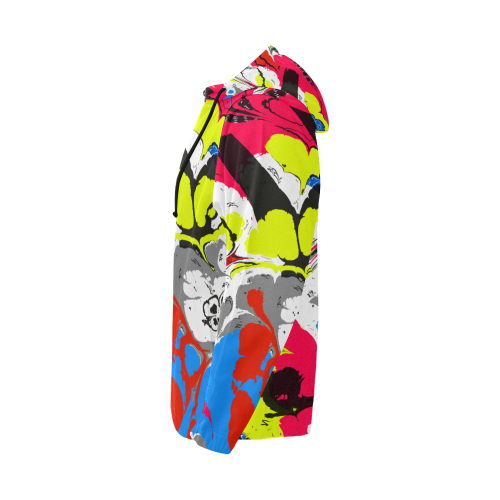 Colorful distorted shapes2 All Over Print Full Zip Hoodie for Men (Model H14)