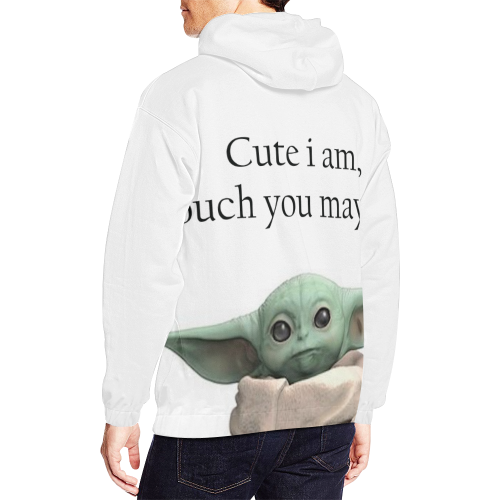 Baby Yoda No Touch Jumper All Over Print Hoodie for Men/Large Size (USA Size) (Model H13)