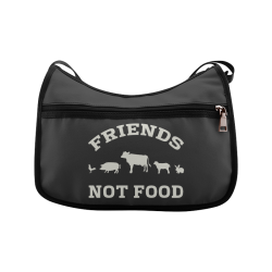 Friends Not Food (Go Vegan) Crossbody Bags (Model 1616)