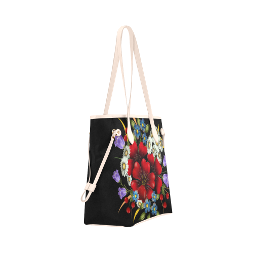 Bouquet Of Flowers Clover Canvas Tote Bag (Model 1661)