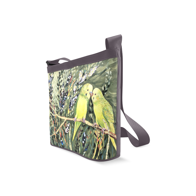 Budgies Parakeet Shoulder Bag Crossbody Bags (Model 1613)