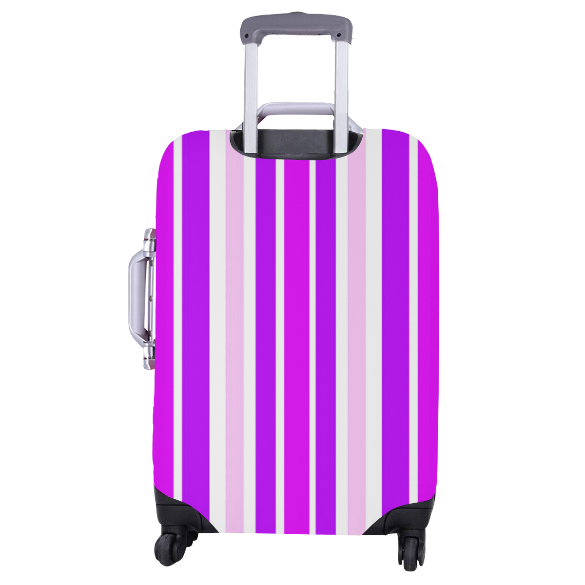 Summer Purples Stripes Luggage Cover/Large 26"-28"