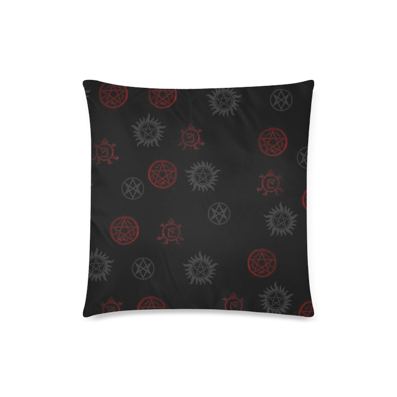 Supernatural Signs Custom Zippered Pillow Case 18"x18" (one side)