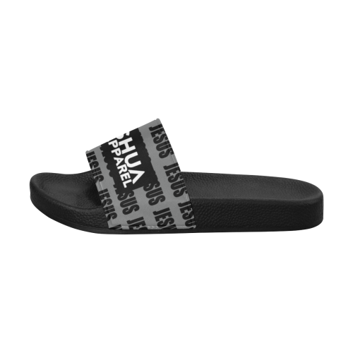 Jesus Slides (Gray) Men's Slide Sandals (Model 057)