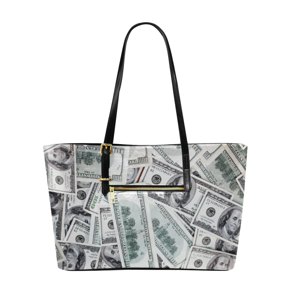 Cash Money / Hundred Dollar Bills Euramerican Tote Bag/Large (Model 1656)