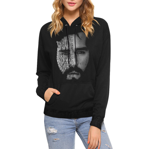 YNWA Alisson All Over Print Hoodie for Women (USA Size) (Model H13)