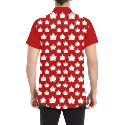 Cute Canada Shirts Plus Size Men's All Over Print Short Sleeve Shirt/Large Size (Model T53)