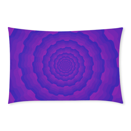 Purple blue spiral 3-Piece Bedding Set