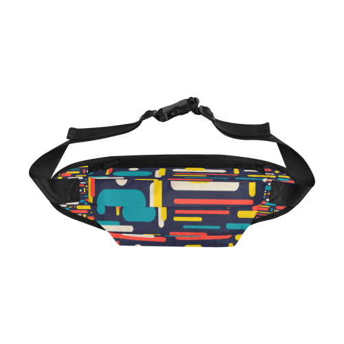 Colorful Rectangles Fanny Pack/Large (Model 1676)