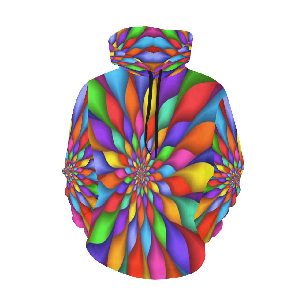 RAINBOW SKITTLES All Over Print Hoodie for Women (USA Size) (Model H13)