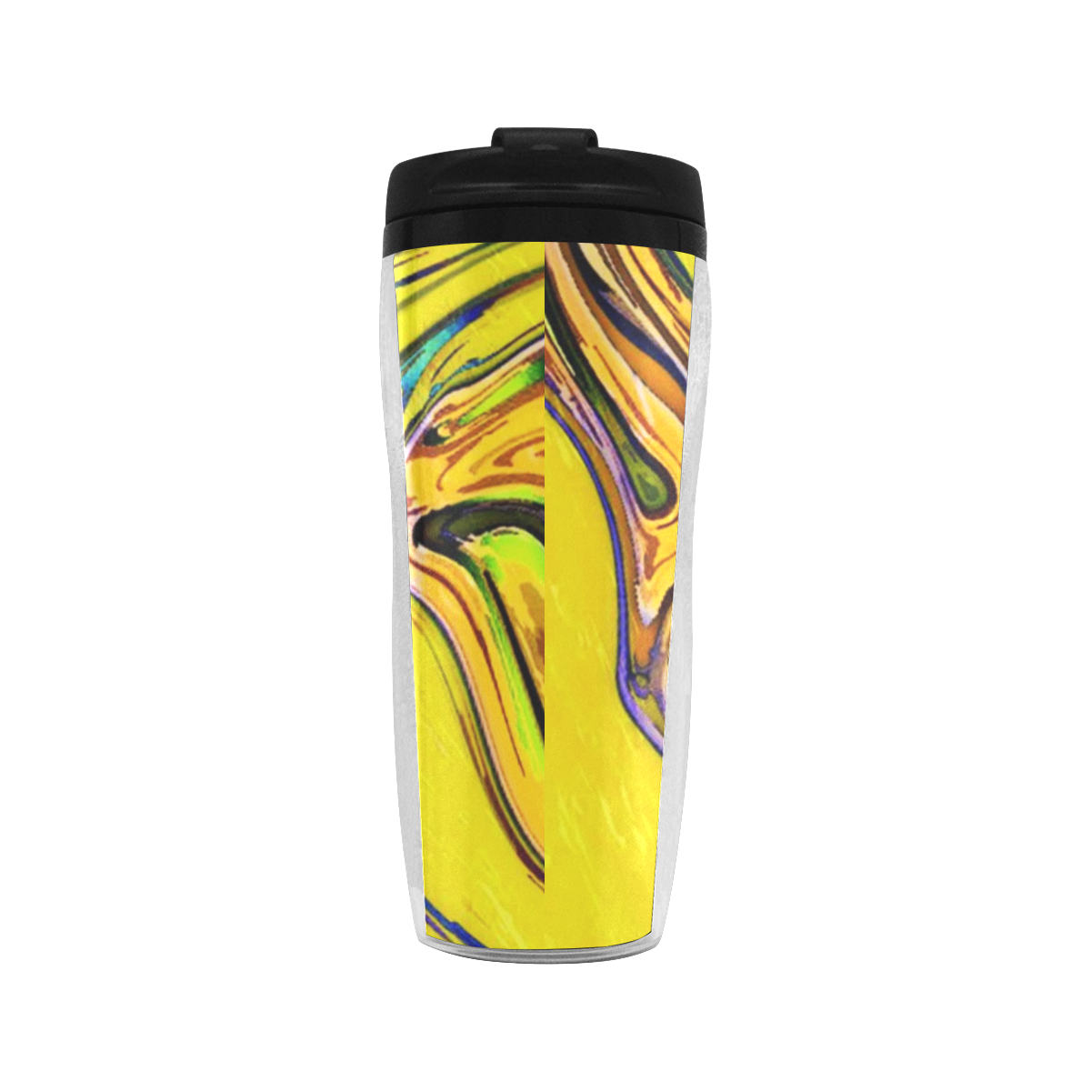 Yellow marble Reusable Coffee Cup (11.8oz)
