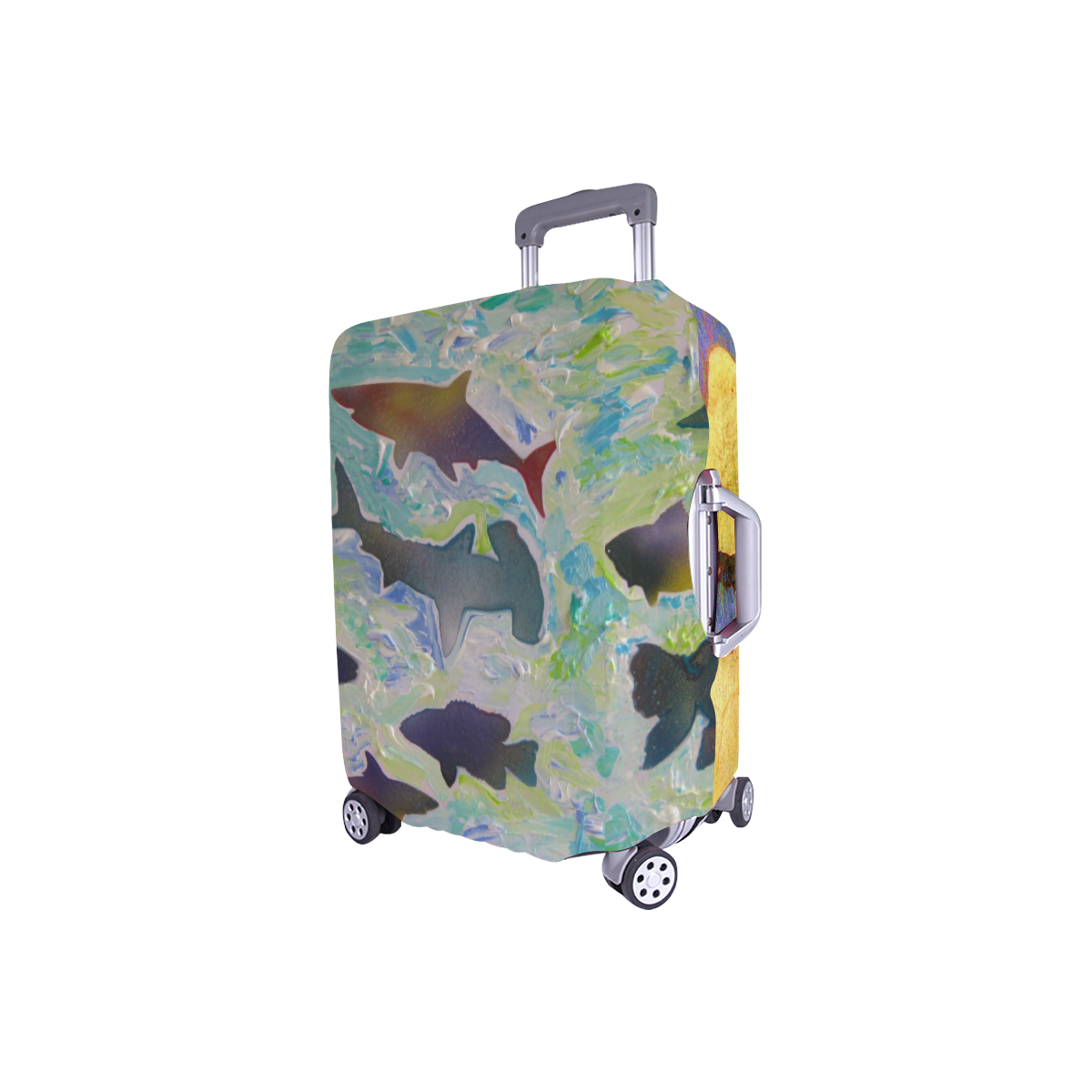abstract tree bark Luggage Cover/Small 18"-21"