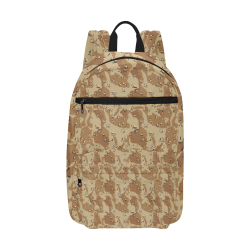 Vintage Desert Brown Camouflage Large Capacity Travel Backpack (Model 1691)