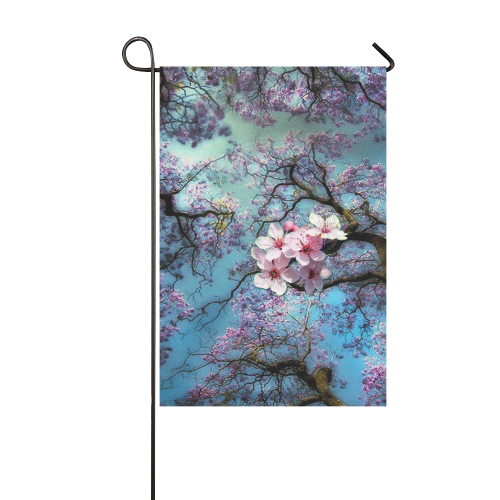 Cherry blossomL Garden Flag 12‘’x18‘’（Without Flagpole）